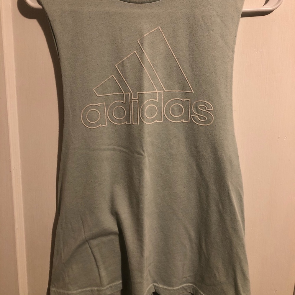 Women’s Adidas Baby Blue Muscle Tank Size XS